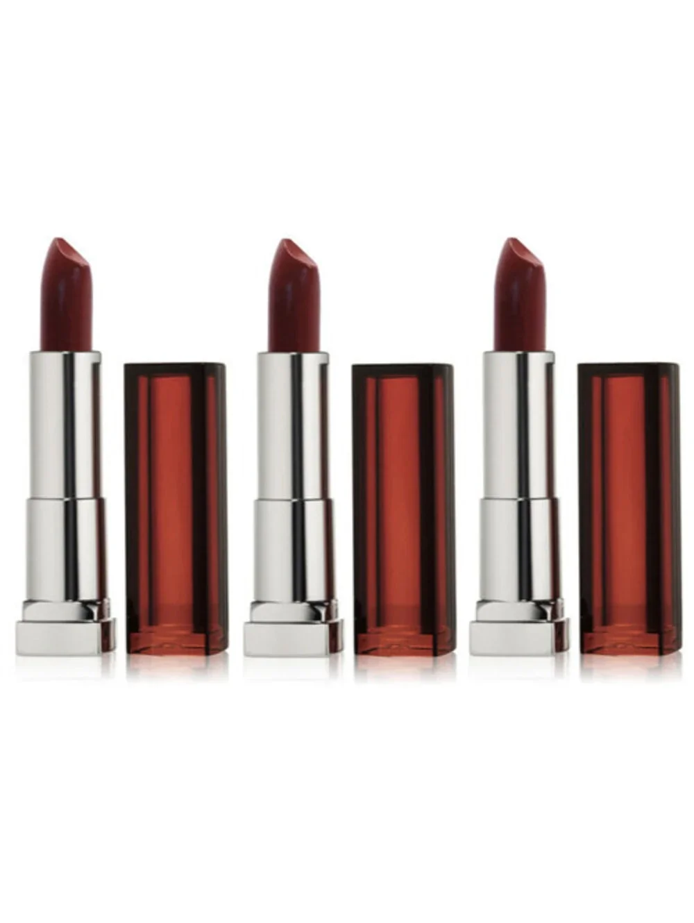3-Pack NEW Maybelline Color Sensational Lipstick in 805 Refined Russet (Sealed)